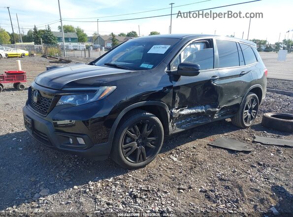 5FNYF8H24MB018577 2021 HONDA PASSPORT Black Przód lewy