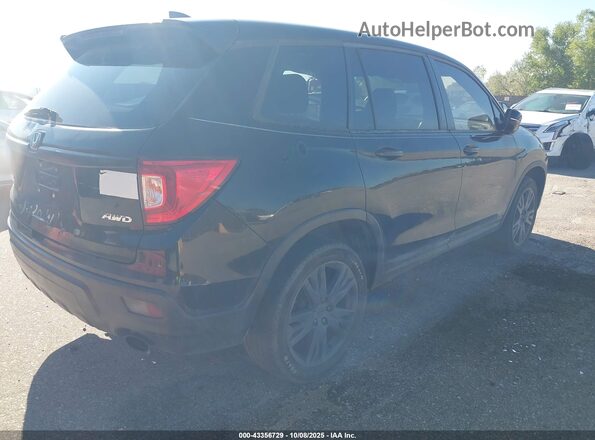5FNYF8H51LB005505 2020 HONDA PASSPORT Black Задня права чверть