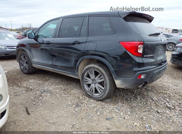 5FNYF8H53MB016748 2021 HONDA PASSPORT Black Trasero izquierdo