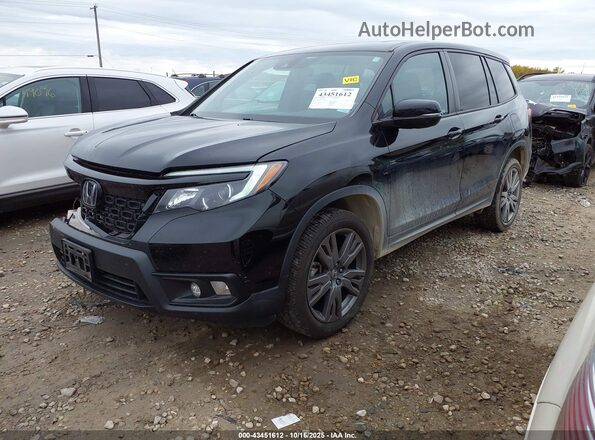 5FNYF8H53MB016748 2021 HONDA PASSPORT Black Vista tres cuartos delantera izquierda