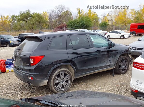 5FNYF8H53MB016748 2021 HONDA PASSPORT Black Vista interior trasera