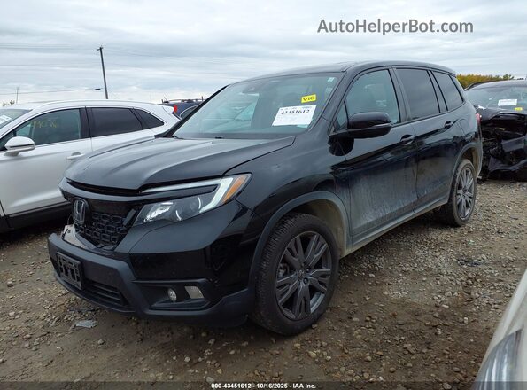 5FNYF8H53MB016748 2021 HONDA PASSPORT Black Vista interior de 360 grados