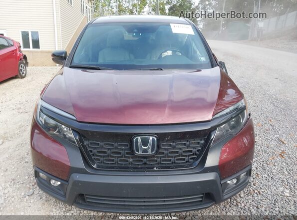 5FNYF8H55MB014872 2021 HONDA PASSPORT Burgundy უკანა სალონის ხედი