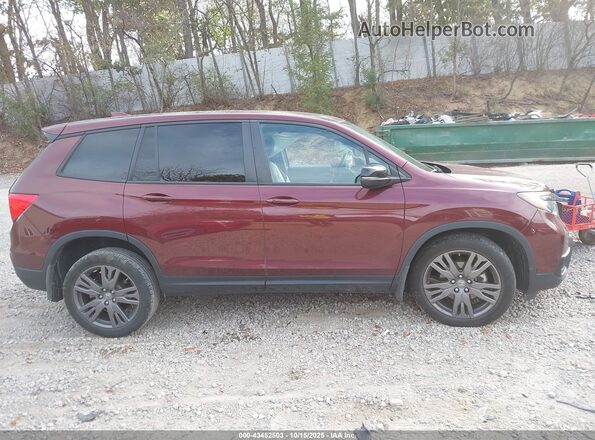 5FNYF8H55MB014872 2021 HONDA PASSPORT Burgundy სალონის 360-გრადუსიანი ხედი