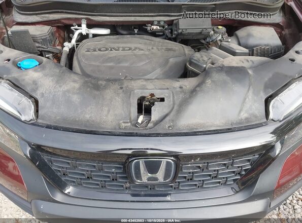 5FNYF8H55MB014872 2021 HONDA PASSPORT Burgundy უკანა ხედი