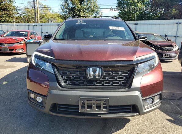 5FNYF8H55MB017593 2021 HONDA PASSPORT Maroon Դիմացի տեսք