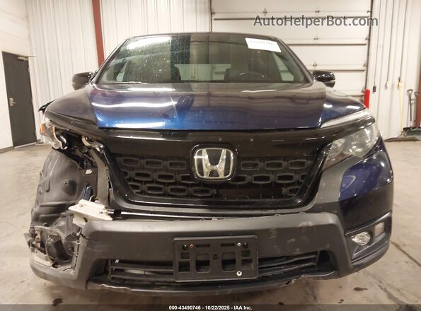 5FNYF8H56MB016808 2021 HONDA PASSPORT Blue Вид задньої частини салону