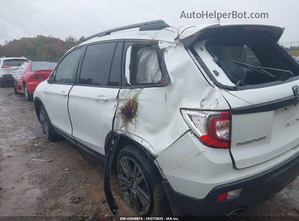 5FNYF8H59MB020545 2021 HONDA PASSPORT White უკანა მარცხენა