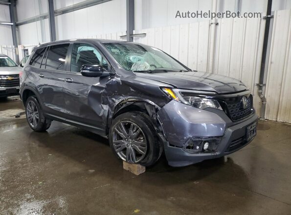 5FNYF8H59MB024014 2021 HONDA PASSPORT Gray Передня права чверть
