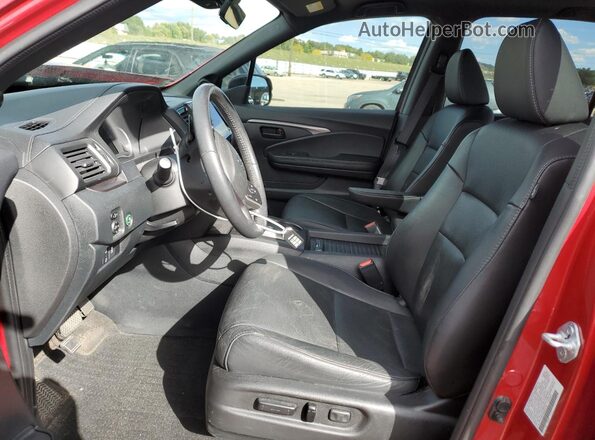 5FNYF8H59NB029196 2022 HONDA PASSPORT Red Widok wnętrza z przodu