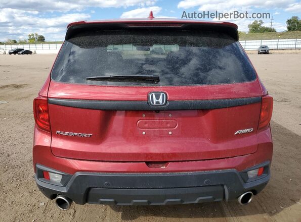 5FNYF8H59NB029196 2022 HONDA PASSPORT Red Widok z tyłu