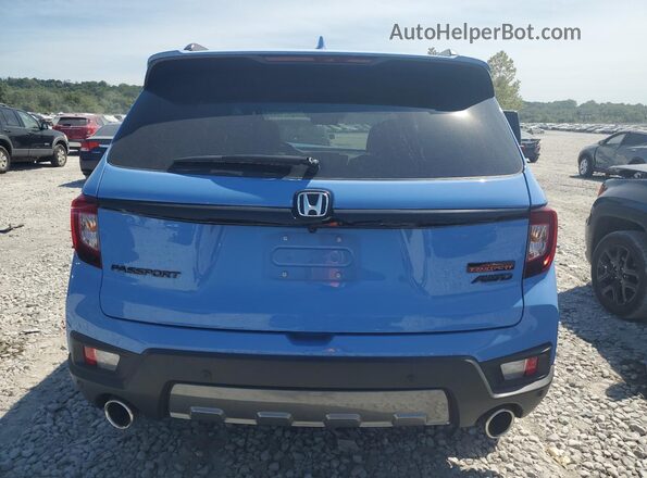 5FNYF8H63RB007483 2024 HONDA PASSPORT Blue Widok z tyłu