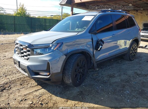 5FNYF8H66PB014800 2023 HONDA PASSPORT Blue წინა მარცხენა ხედი სამი მეოთხედიდან