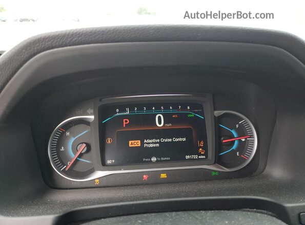 5FNYF8H92LB001868 2020 HONDA PASSPORT Green Вид щитка приладів