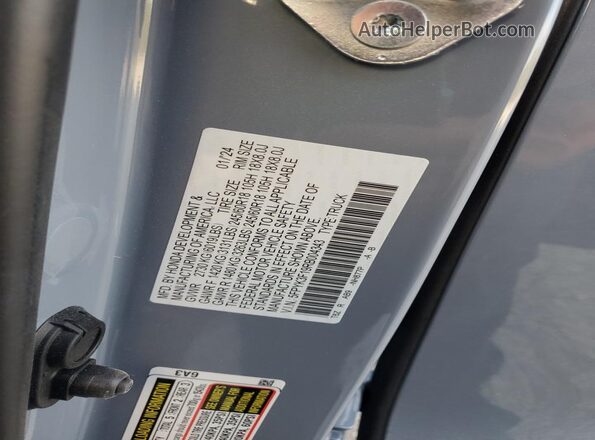 5FPYK3F19RB004343 2024 HONDA RIDGELINE Blue Вид підкапотного простору