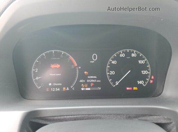 5FPYK3F52RB026977 2024 HONDA RIDGELINE White Widok zestawu wskaźników