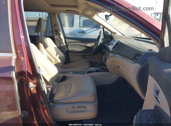 5FPYK3F59LB025820 2020 HONDA RIDGELINE Burgundy Front interior view
