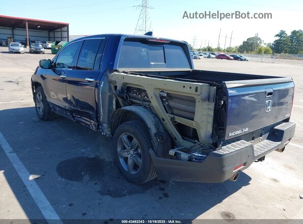 5FPYK3F71NB016923 2022 HONDA RIDGELINE Navy Задня ліва чверть