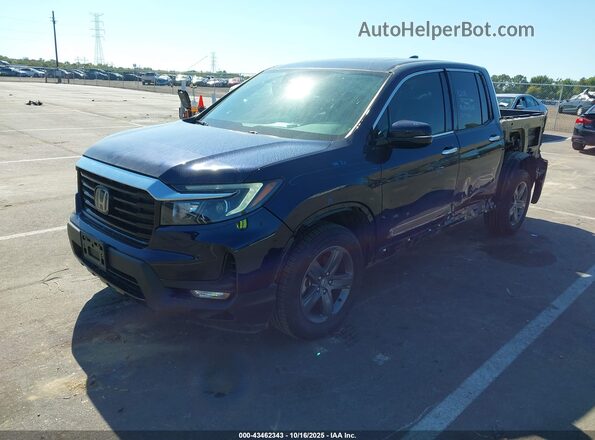 5FPYK3F71NB016923 2022 HONDA RIDGELINE Navy Передня ліва чверть