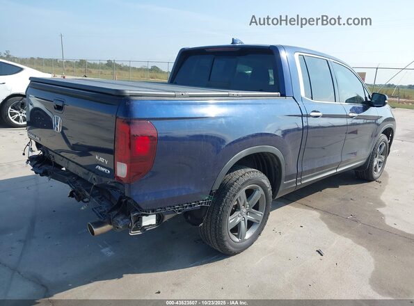 5FPYK3F76PB033929 2023 HONDA RIDGELINE Синий Задняя правая четверть