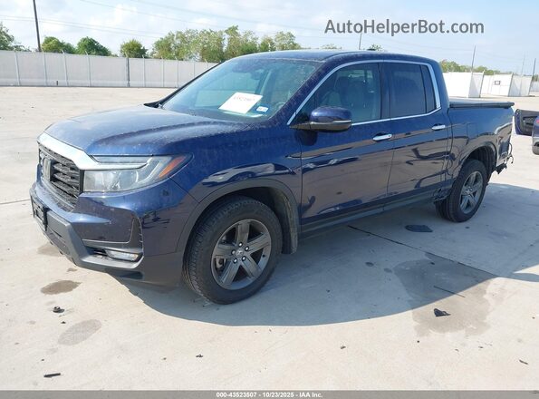 5FPYK3F76PB033929 2023 HONDA RIDGELINE Синий Передняя левая четверть