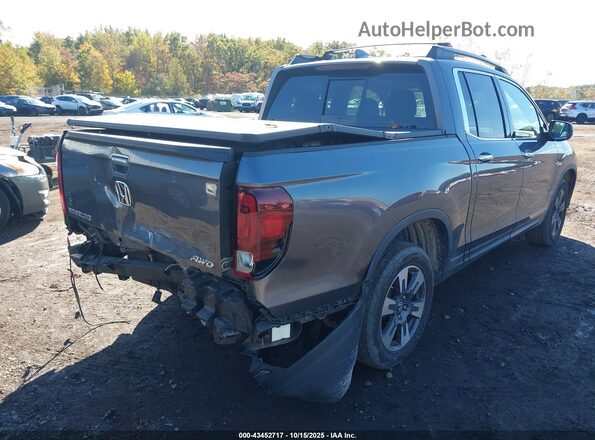 5FPYK3F77JB014457 2018 HONDA RIDGELINE Gray 