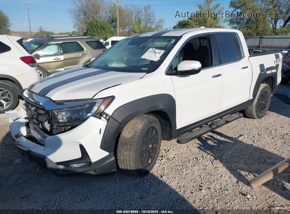 5FPYK3F7XNB008190 2022 HONDA RIDGELINE White Vista tres cuartos delantera izquierda