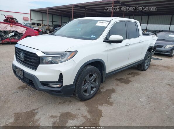 5FPYK3F7XNB034594 2022 HONDA RIDGELINE White წინა მარცხენა ხედი სამი მეოთხედიდან