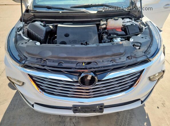 5GAERBKWXNJ181586 2022 BUICK ENCLAVE White Widok naklejki z numerem VIN