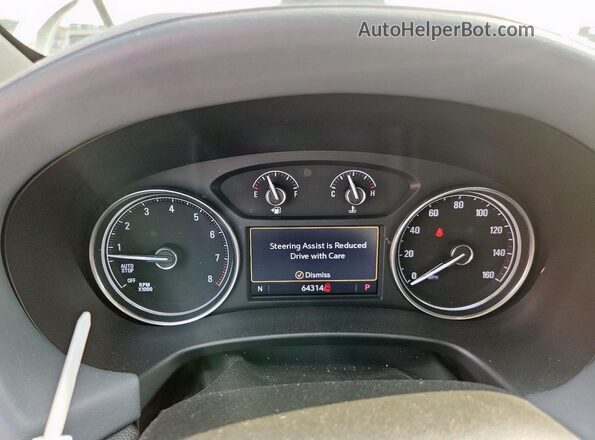 5GAERBKWXNJ189607 2022 BUICK ENCLAVE White Вид щитка приладів