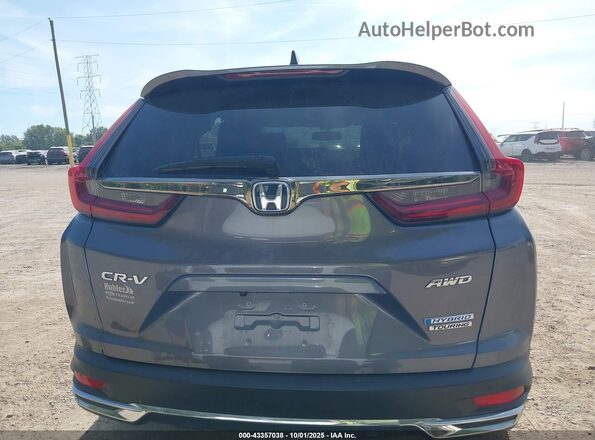 5J6RT6H98NL045367 2022 HONDA CR-V HYBRID Gray 