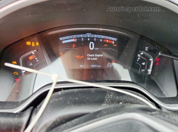 5J6RW1H53KA004563 2019 HONDA CR-V White Вид щитка приладів