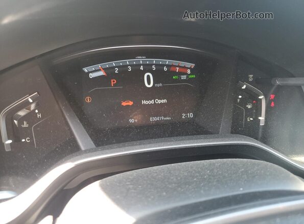 5J6RW2H50LL016195 2020 HONDA CR-V Gray ხელსაწყოთა პანელის ხედი