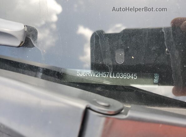 5J6RW2H57LL036945 2020 HONDA CR-V White Vista de la etiqueta del VIN