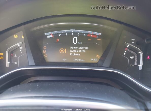 5J6RW2H58LL047209 2020 HONDA CR-V Silver უკანა სავარძლების ხედი