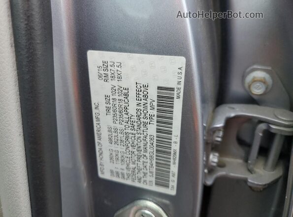 5J8TB4H58GL004063 2016 ACURA RDX Gray 