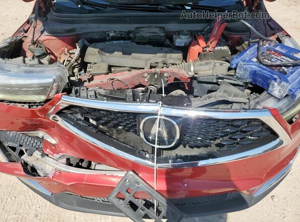5J8TC1H56LL013348 2020 ACURA RDX Red Vista del compartimento del motor