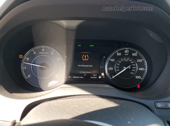 5J8TC1H57LL019773 2020 ACURA RDX White ხელსაწყოთა პანელის ხედი