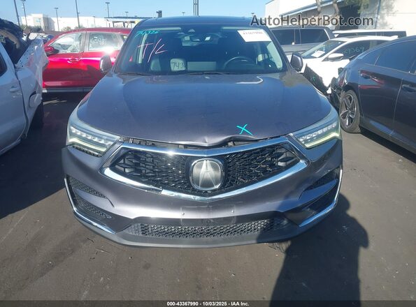 5J8TC1H5XKL013464 2019 ACURA RDX Gray Widok wnętrza z tyłu