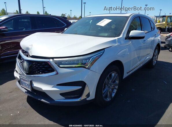 5J8TC1H74LL021353 2020 ACURA RDX White Առջևի ձախ երեք քառորդ տեսարան