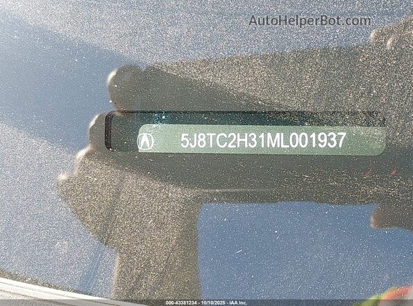 5J8TC2H31ML001937 2021 ACURA RDX Black Vista del compartimento del motor