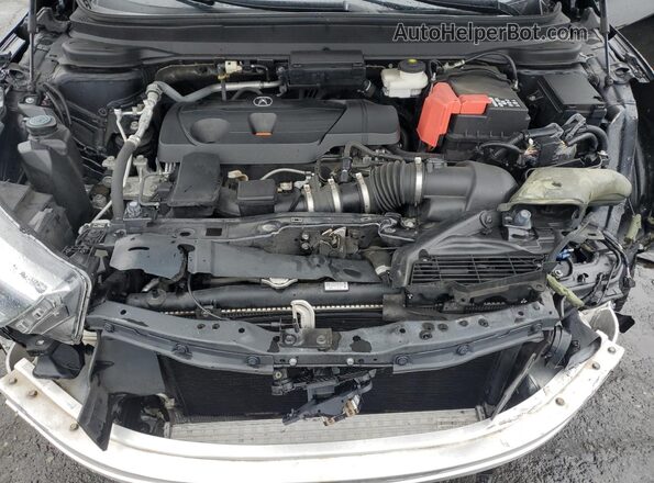 5J8TC2H38ML000185 2021 ACURA RDX Black ძრავის განყოფილების ხედი
