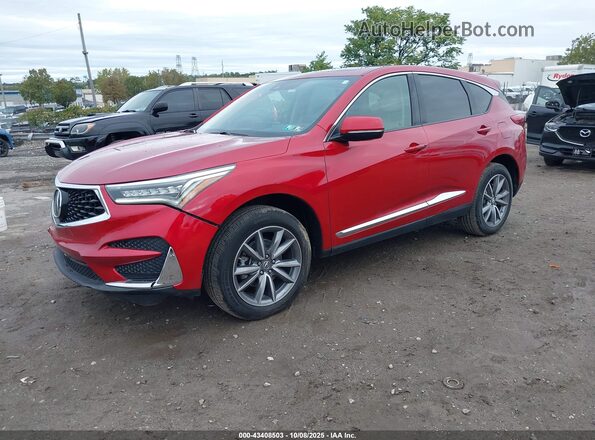 5J8TC2H51LL030743 2020 ACURA RDX Maroon Առջևի ձախ երեք քառորդ տեսարան