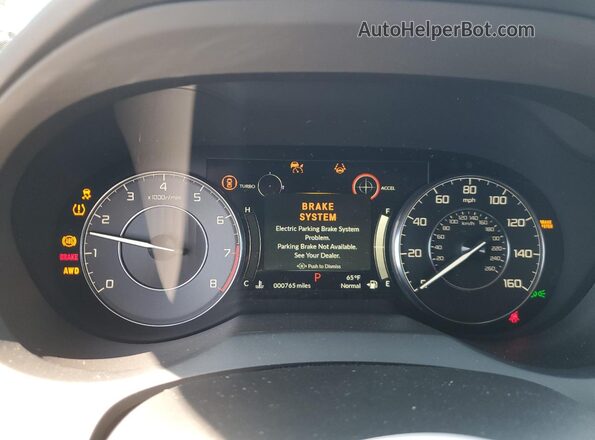 5J8TC2H51SL005579 2025 ACURA RDX Белый Вид щитка приборов