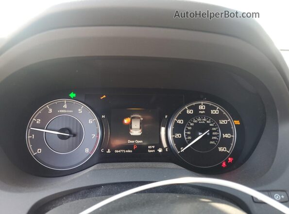 5J8TC2H56LL000167 2020 ACURA RDX Blue Vista del cuadro de instrumentos