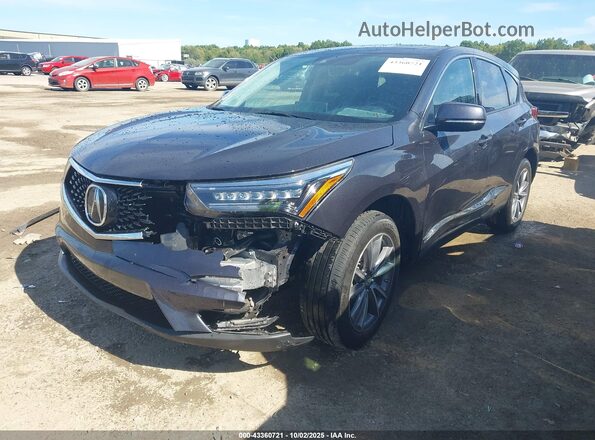 5J8TC2H56LL026607 2020 ACURA RDX Gray Առջևի ձախ երեք քառորդ տեսարան