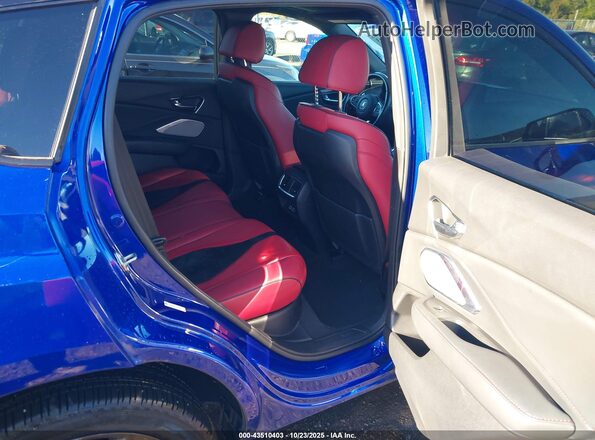 5J8TC2H60LL033349 2020 ACURA RDX Blue VIN კოდის სტიკერის ხედი