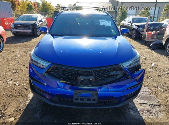 5J8TC2H60LL033349 2020 ACURA RDX Blue ხელსაწყოთა პანელის ხედი