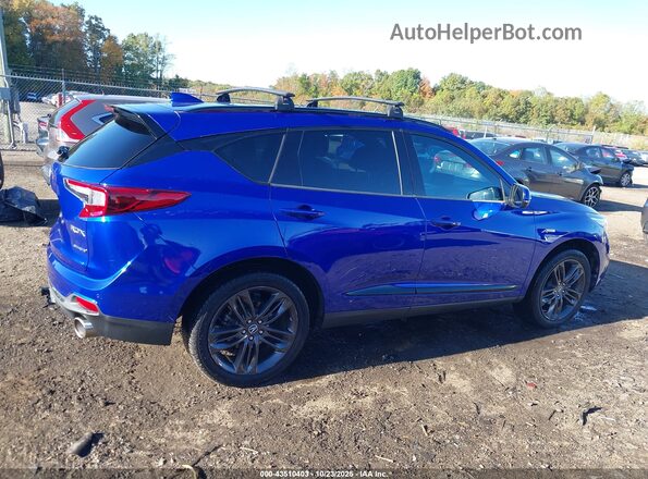 5J8TC2H60LL033349 2020 ACURA RDX Blue უკანა სალონის ხედი