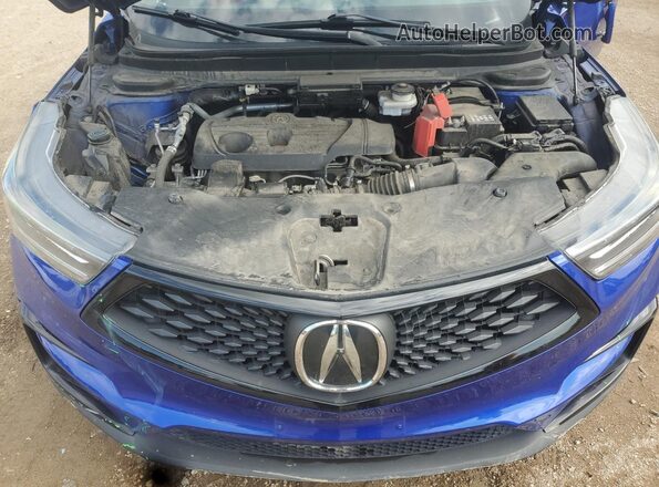 5J8TC2H60ML009828 2021 ACURA RDX Blue უკანა სალონის ხედი
